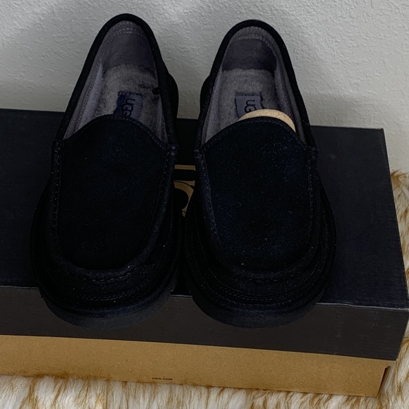 UGG Australia DEX Slippers Black 1103901  Suede Slippers Loafer - Picture 3 of 14